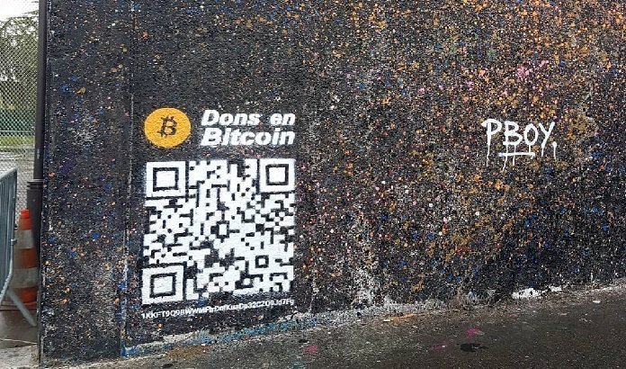 Un artiste de graffiti reçoit un don de 1 Bitcoin