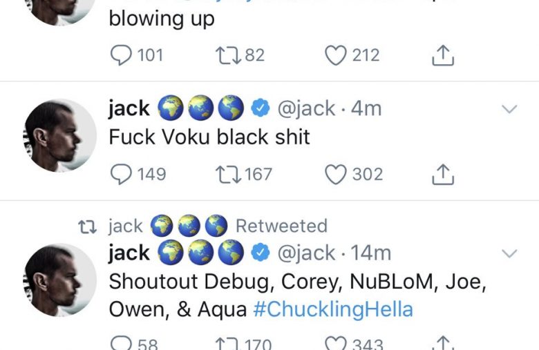 Compte Twitter de Jack Dorsey piraté