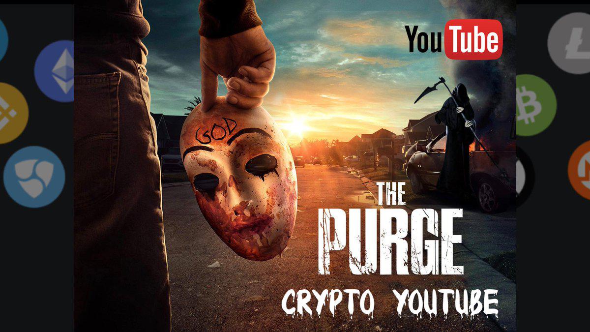 La purge des youtubers Bitcoin et crypto continuent sur Youtube
