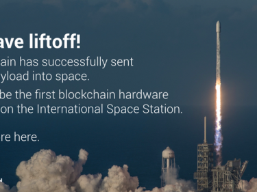SpaceChain a envoyé un portefeuille blockchain à la Station spatiale internationale dans une fusée Falcon 9