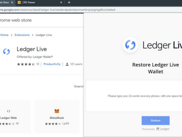 Ledger signale une extension Google Chrome qui fait du phishing en imitant Ledger Live