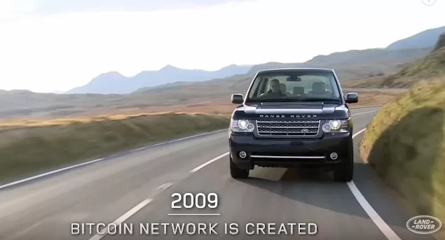 Bitcoin apparaît dans une vidéo diffusée par Land Rover pour fêter les 50 ans du Range Rover