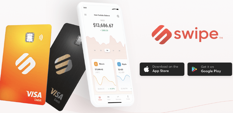 Une page du site Binance confirme un partenariat avec Swipe pour lancer sa carte bancaire Bitcoin