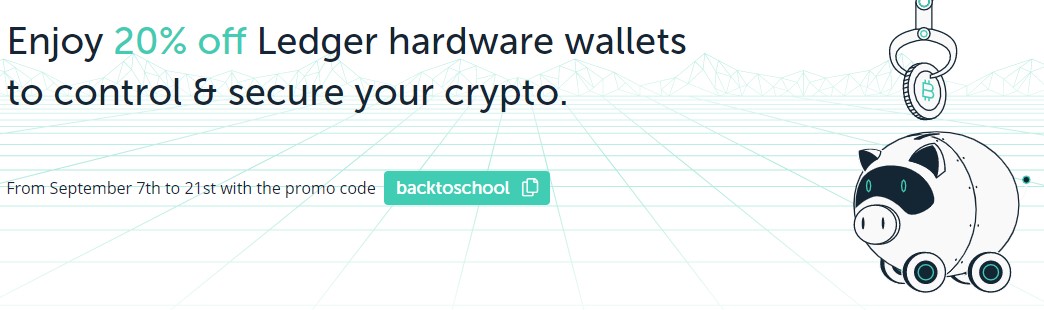 Nouvelle promotion de 20% sur les crypto wallet Ledger Nano X et Ledger Nano S