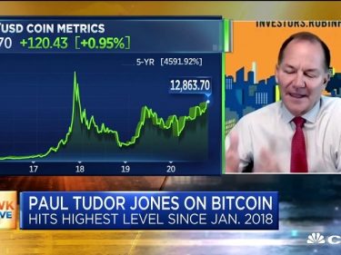 Pour Paul Tudor Jones, Bitcoin, c'est comme investir avec Steve Jobs et Apple ou investir tôt dans Google.
