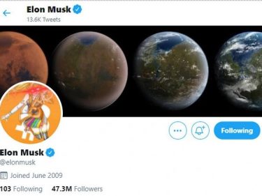 Elon Musk avatar twitter bitcoin