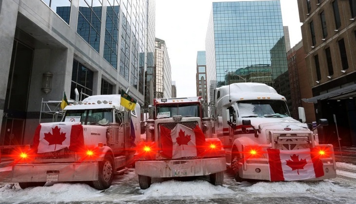 Le "convoi de la liberté" des camioneurs antivax canadiens a déjà récolté près de 700 000 dollars en Bitcoin (BTC)