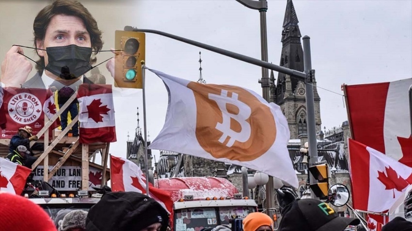 Les autorités canadiennes bloquent 34 adresses de portefeuilles bitcoin et crypto liées aux manifestations du convoi de la liberté