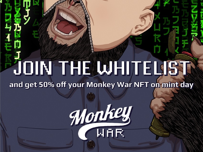 Monkey War ouvre les inscriptions en liste blanche afin d'accéder à la prévente NFT à venir