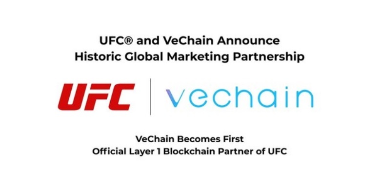 VeChain (VET) devient le sponsor blockchain de l'UFC pour 100 millions de dollars