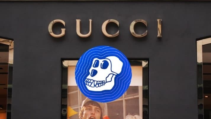 La marque de luxe Gucci annonce qu'elle accepte le paiement en cryptomonnaie ApeCoin (APE)