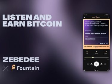 Écouter pour gagner, le nouveau concept de Zebedee et Fountain qui permet de gagner du Bitcoin (BTC) en écoutant des podcasts