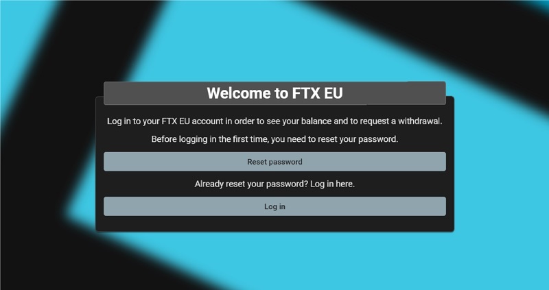 FTX EU, la filiale Europe de FTX, a lancé un site internet pour permettre aux clients européens de demander le retrait de leurs fonds