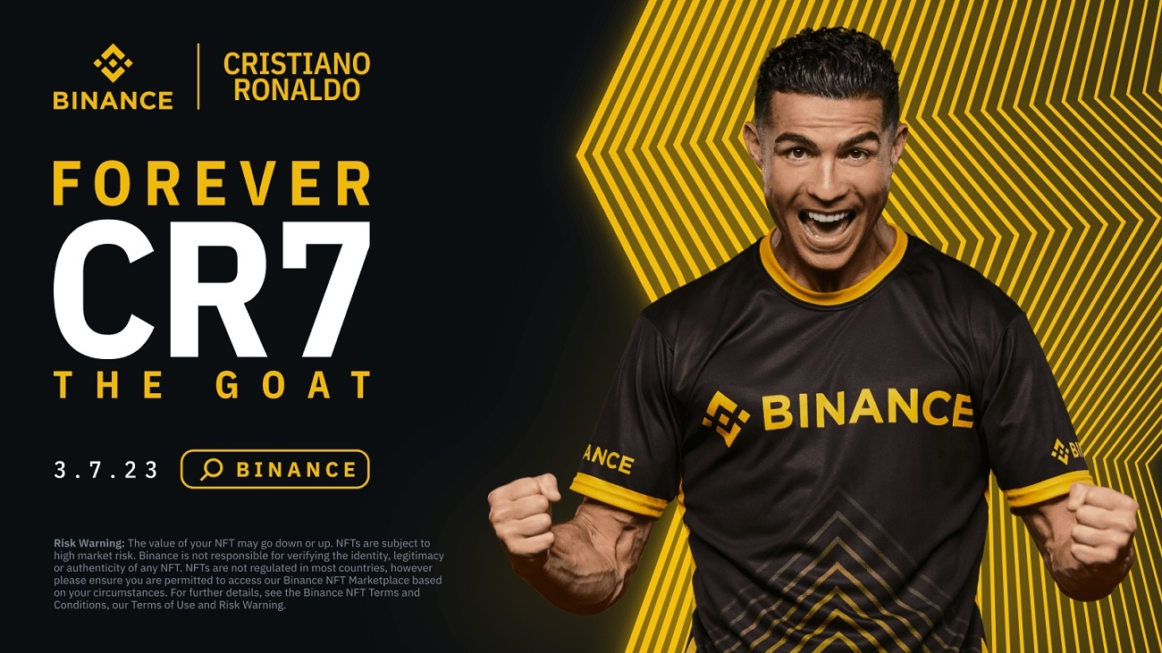 NFT Binance Cristiano Ronaldo Forever CR7 la collection de NFT GOAT