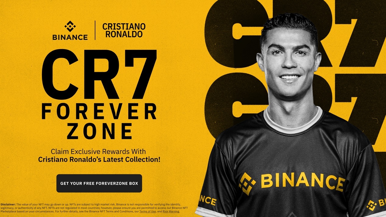 Binance a dévoilé CR7 ForeverZone, la 3e collection de NFT dédiée à la légende du football Cristiano Ronaldo