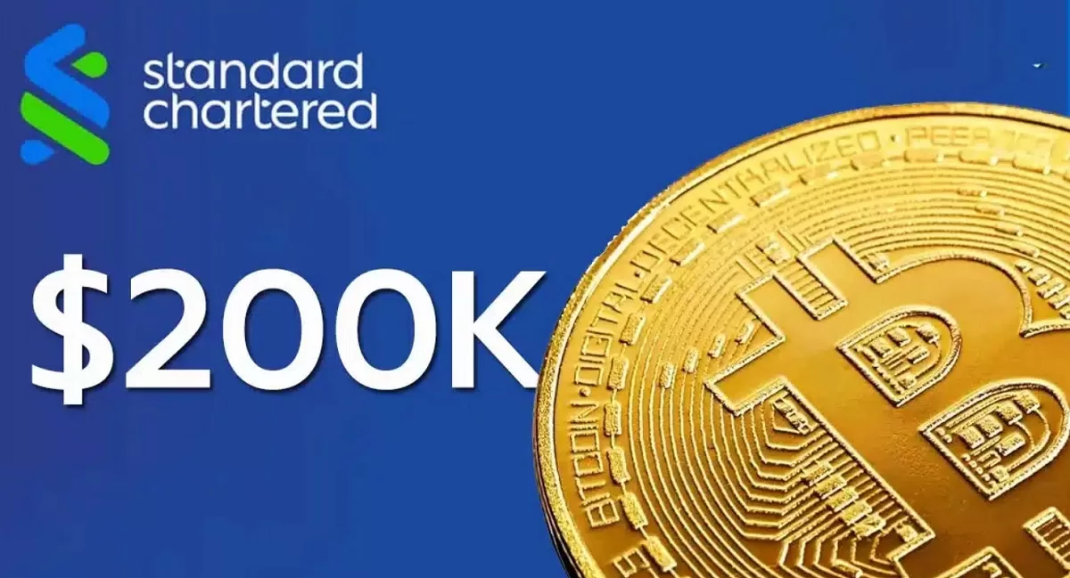Pour 2025, la banque Standard Chartered prédit un cours Bitcoin (BTC) à 200 000 dollars