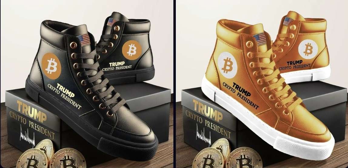 Donald Trump met en vente des sneakers Bitcoin en édition limitée