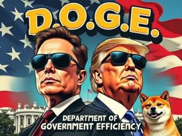 Elon Musk publie un nouveau tweet l'illustrant en compagnie de Donald Trump et du Dogecoin (DOGE)