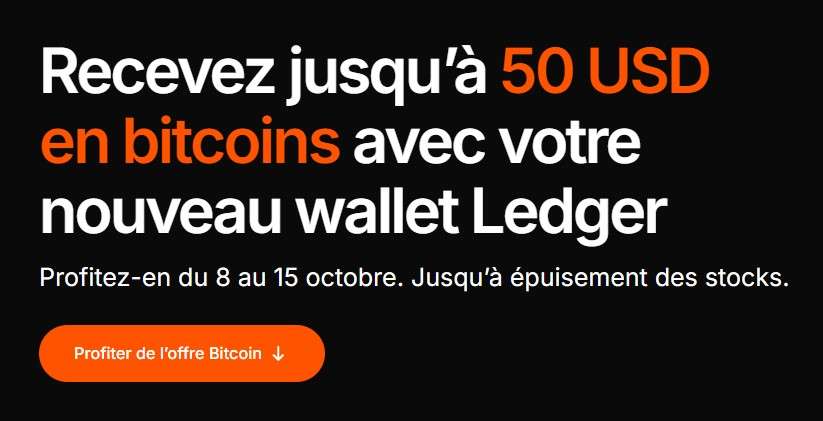 Ledger offre jusqu