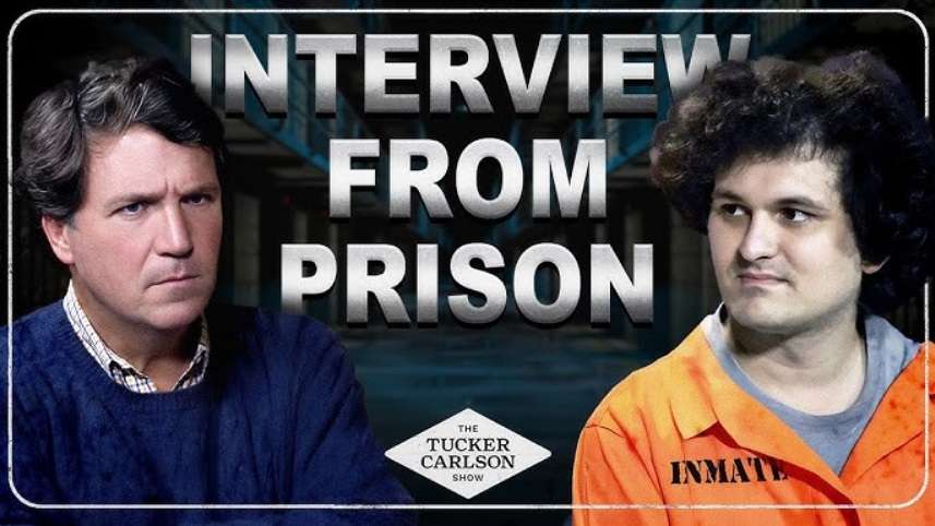 En prison aux Etats-Unis, Sam Bankman-Fried SBF, ancien PDG de l'échange crypto FTX, a été interviewé en vidéo par le journaliste Tucker Carlson